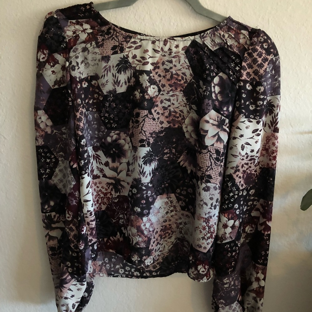 Cropped Chiffon Top